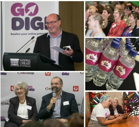 Photo collage from Go Digi launch event