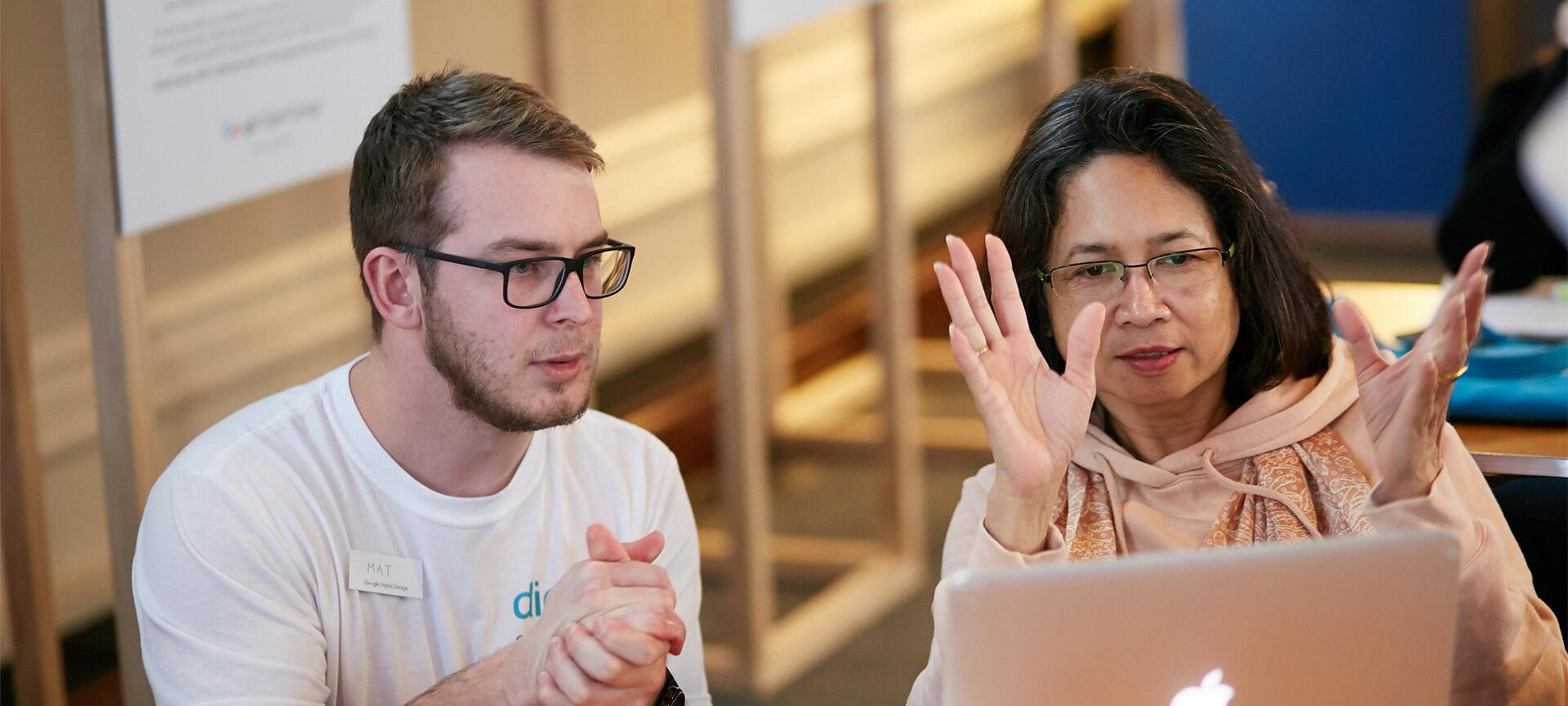 Staff and volunteers at a Digital Springboard event