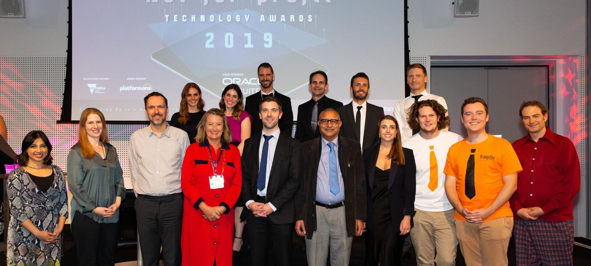 Finalists at the Australian Not-for-Profit Technology Awards 2019