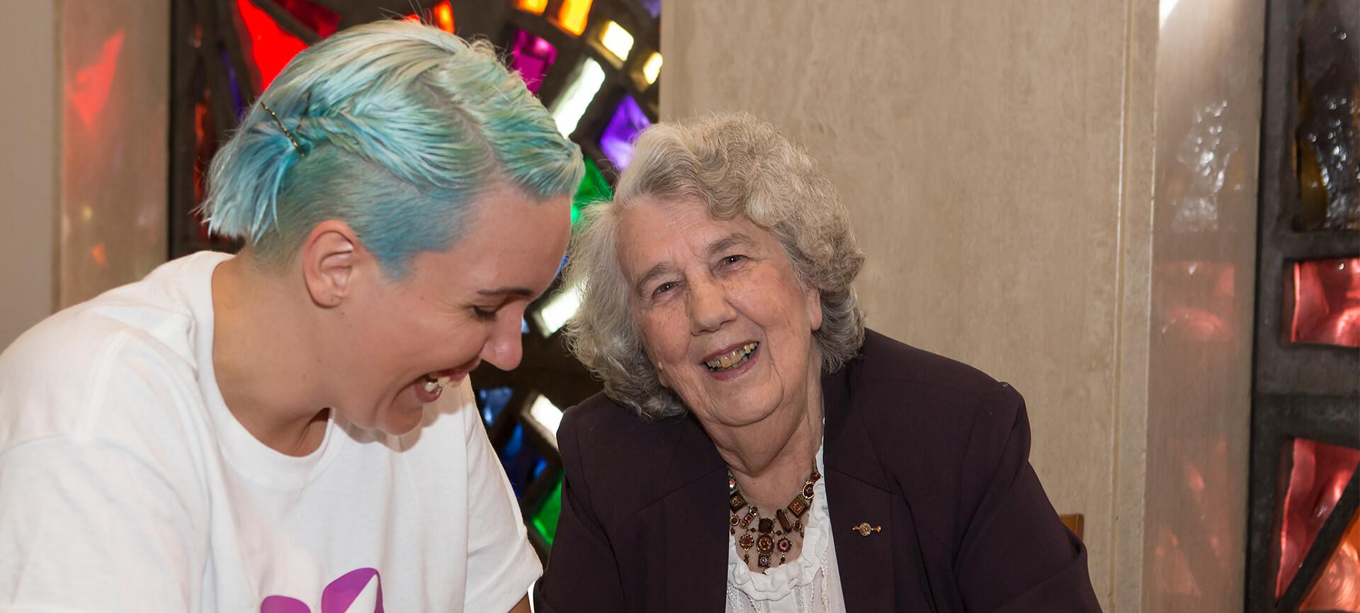 Nan Bosler and Tegan