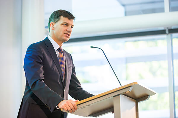 Angus Taylor speaking at ADIA launch