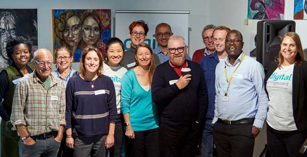 ASRC staff with other Digital Springboard partners