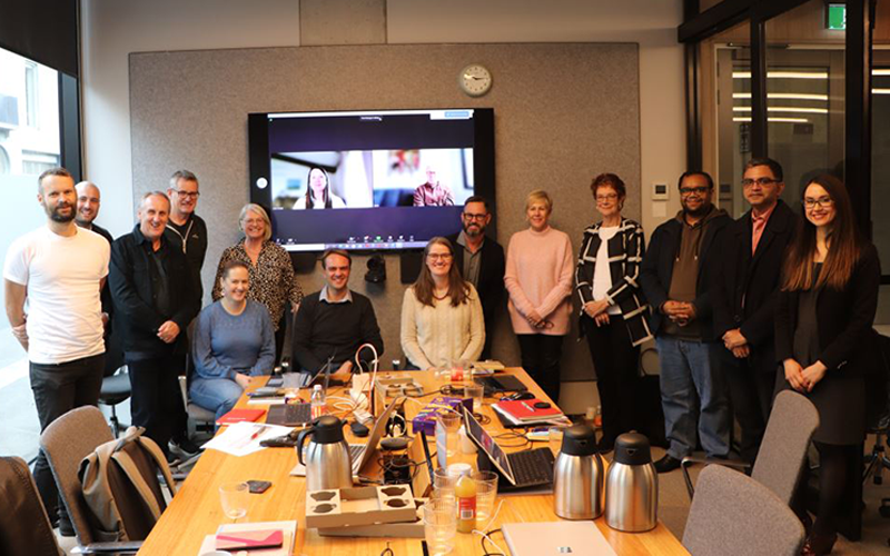 Ruth (right) our current Board Observer with our board members and executive leadership team