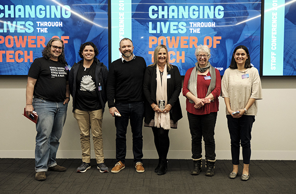 Staff members who did lightning talks at our staff conference