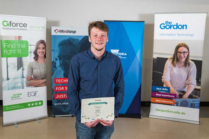 Seth receiving his Tech Ready certificate Seth receiving his Tech Ready certificate